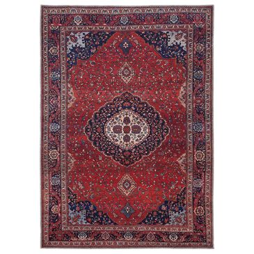 Feizy Rugs Rawlins 39HDF 3"11" x 6" Red and Navy Area Rug, , large