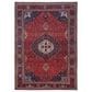 Feizy Rawlins 39HDF 3"11" x 6" Red and Navy Area Rug, , large