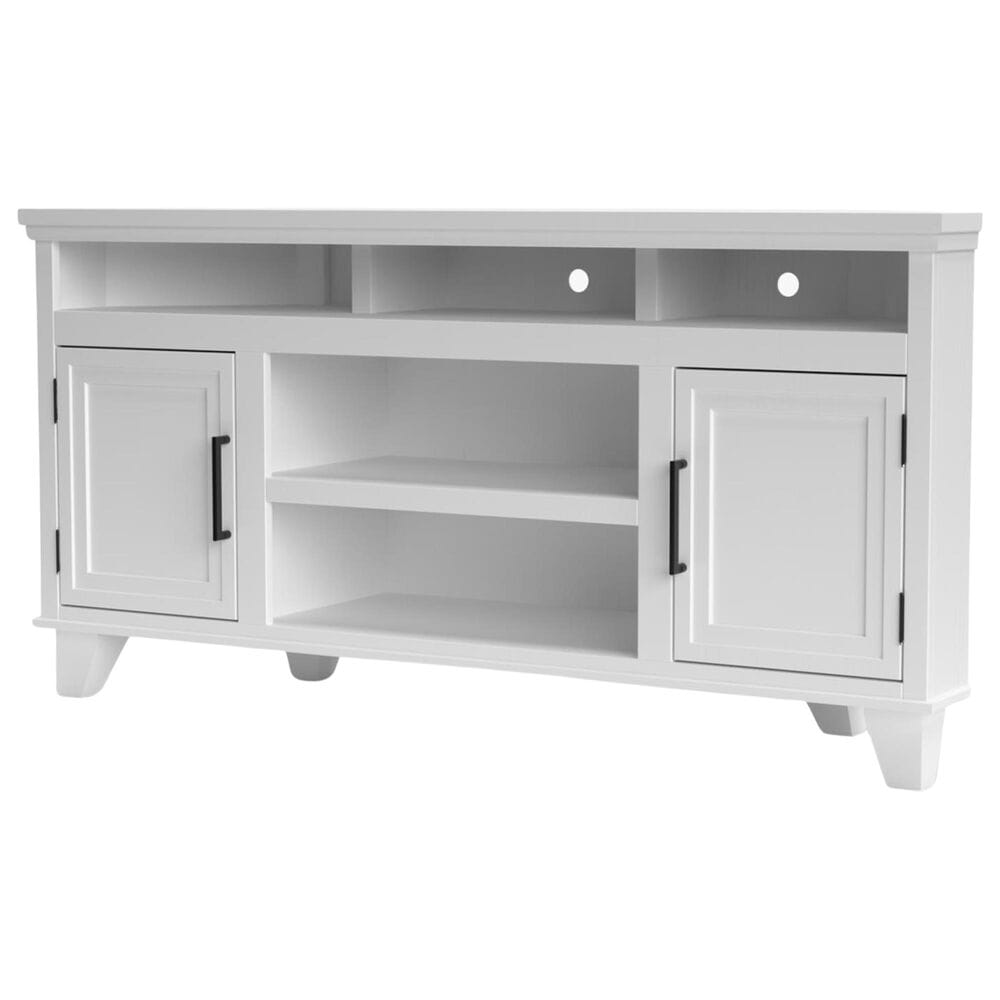 Legends Home Sonoma 64" Corner TV Console in Jasmine White Wash and Barnwood, , large