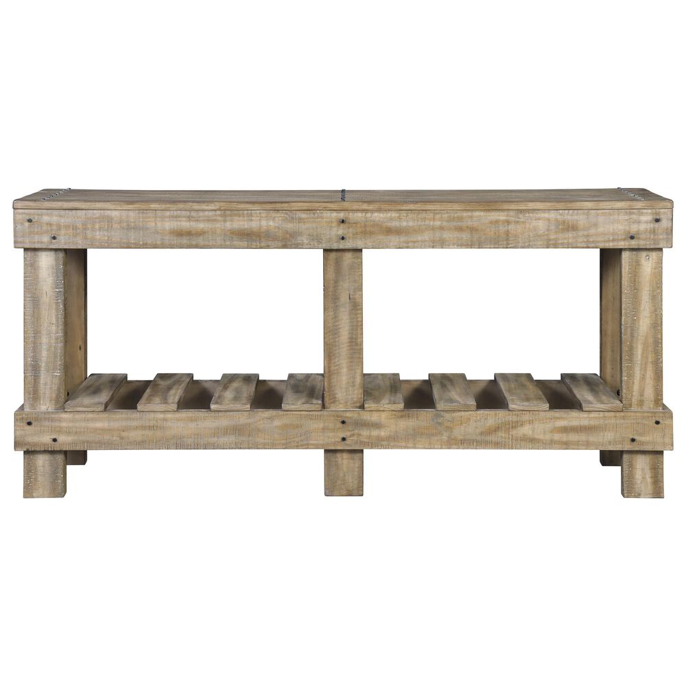 Ashley Susandeer Console Sofa Table in Brown, , large
