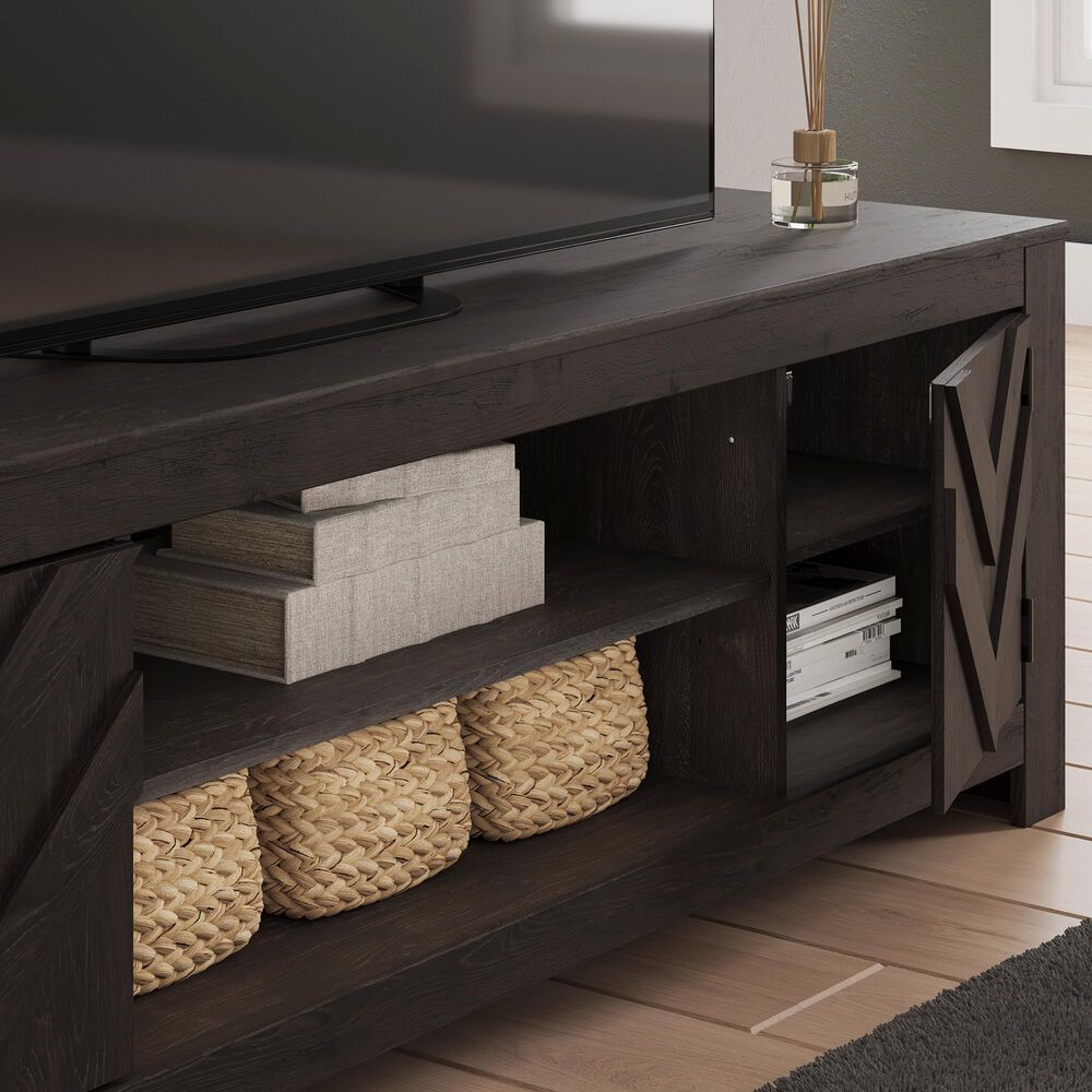 Ashley Cayboni 71" LG TV Stand in Dark Charcoal, , large