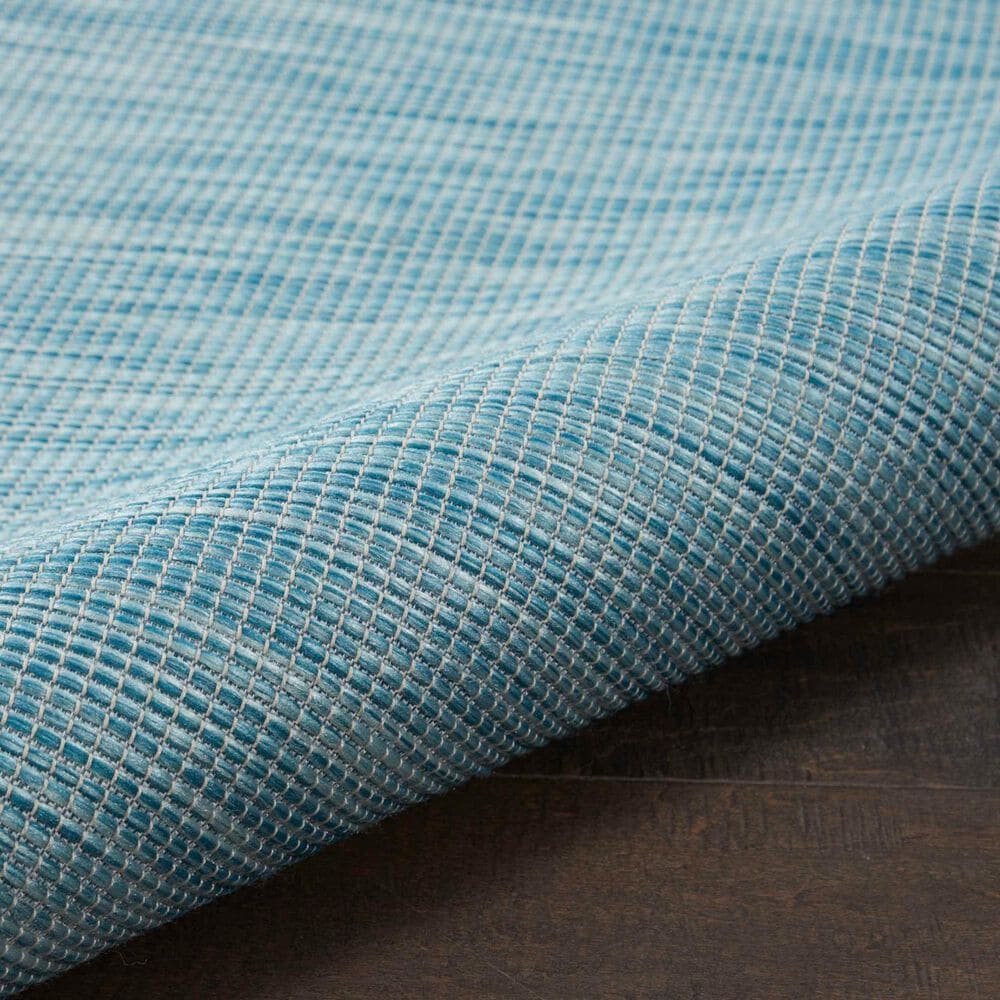 Nourison Positano 2&#39;2&quot; x 12&#39; Aqua Indoor/Outdoor Runner, , large