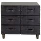 Uma Enterprises 6-Drawer Chest in Black, , large