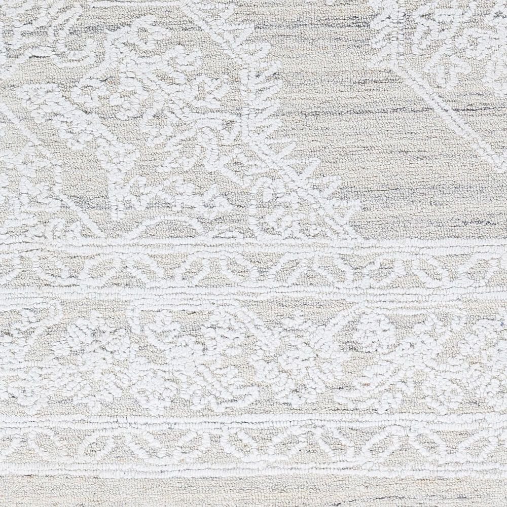Surya Piazza PZZ-2300 2&#39;6&quot; x 8&#39; White and Light Gray Runner, , large
