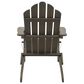 Hearth and Haven Hollywood Outdoor Foldable Adirondack Chair with Straight Armrests in Grey, , large