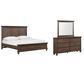 Riva Ridge Oxford 3-Piece Queen Panel Storage Bedroom Set in Cocoa with USB Ports, , large