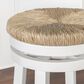 Linon Home Decor Morgan Swivel Counter Stool in White, , large