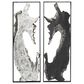 Maple and Jade 32" x 11" Abstract Art Wall Decor in Silver (Set of 2), , large