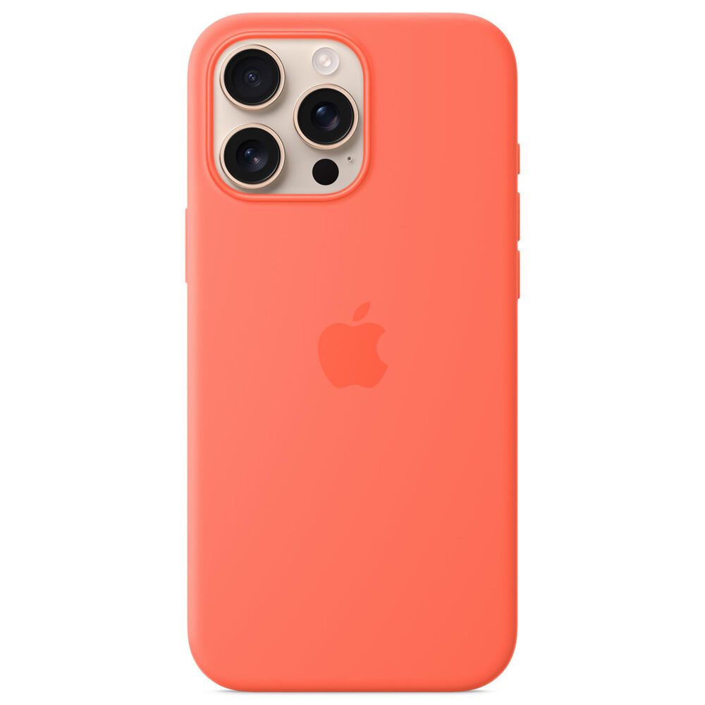 Apple Silicone Case with MagSafe for iPhone 16 Pro Max in Tangerine, , large