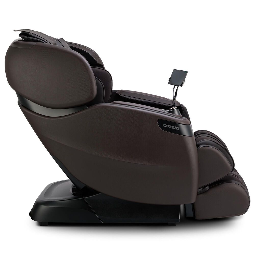 Cozzia Qi SE Duo Power Massage Chair with Mocha Cushion in Espresso, , large