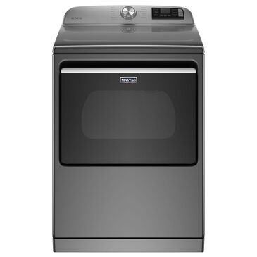 Maytag 7.4 Cu. Ft. Front Load Electric Dryer with Steam Cycles in Metallic Slate, , large