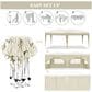 HOMLUX 10" x 20" Outdoor Pop Up Canopy Gazebo for Party in Beige, , large