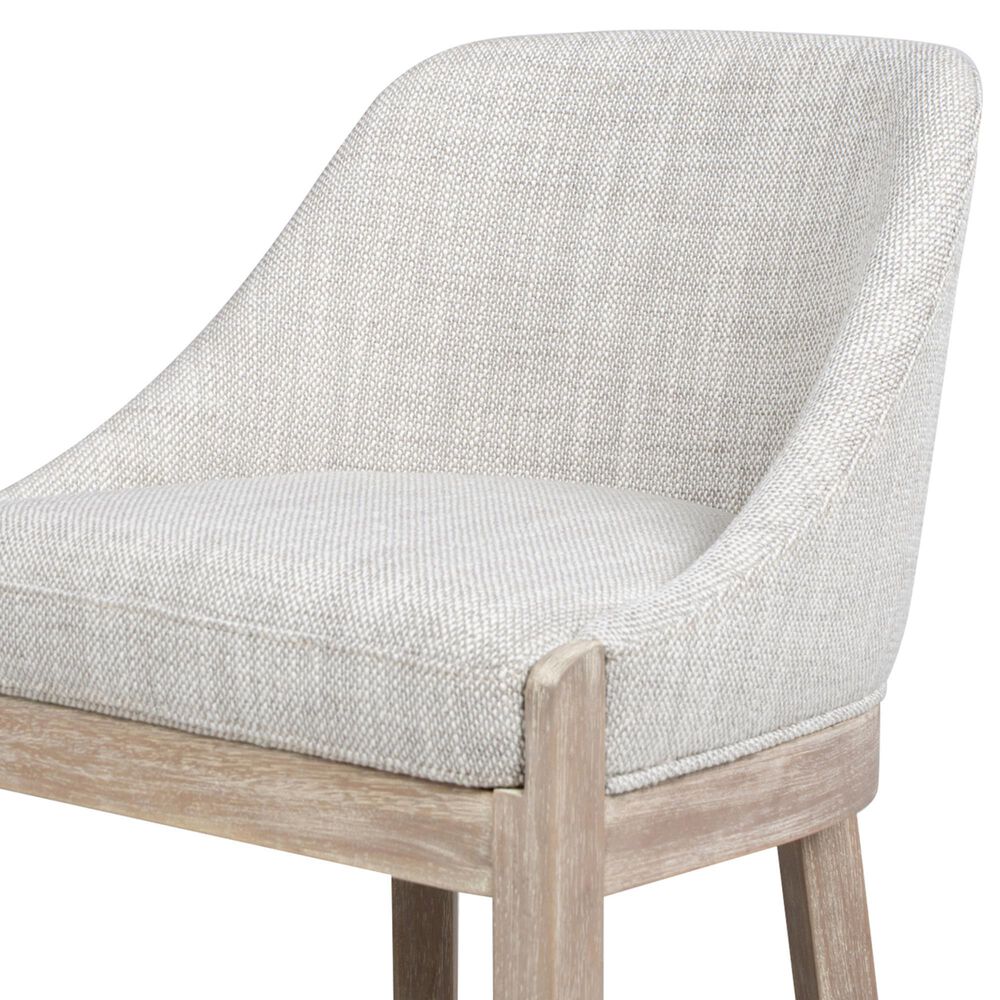 Jennifer Taylor Home Newport 26.5" Counter Stool with Neutral Gray Cushion in Brushed Natural, , large