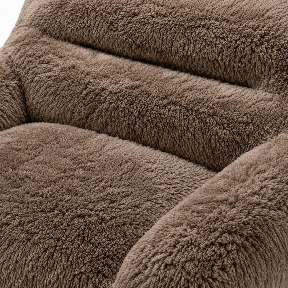 Hearth and Haven Stationary Sofa in Dark Brown, , large
