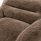 Hearth and Haven Stationary Sofa in Dark Brown, , large