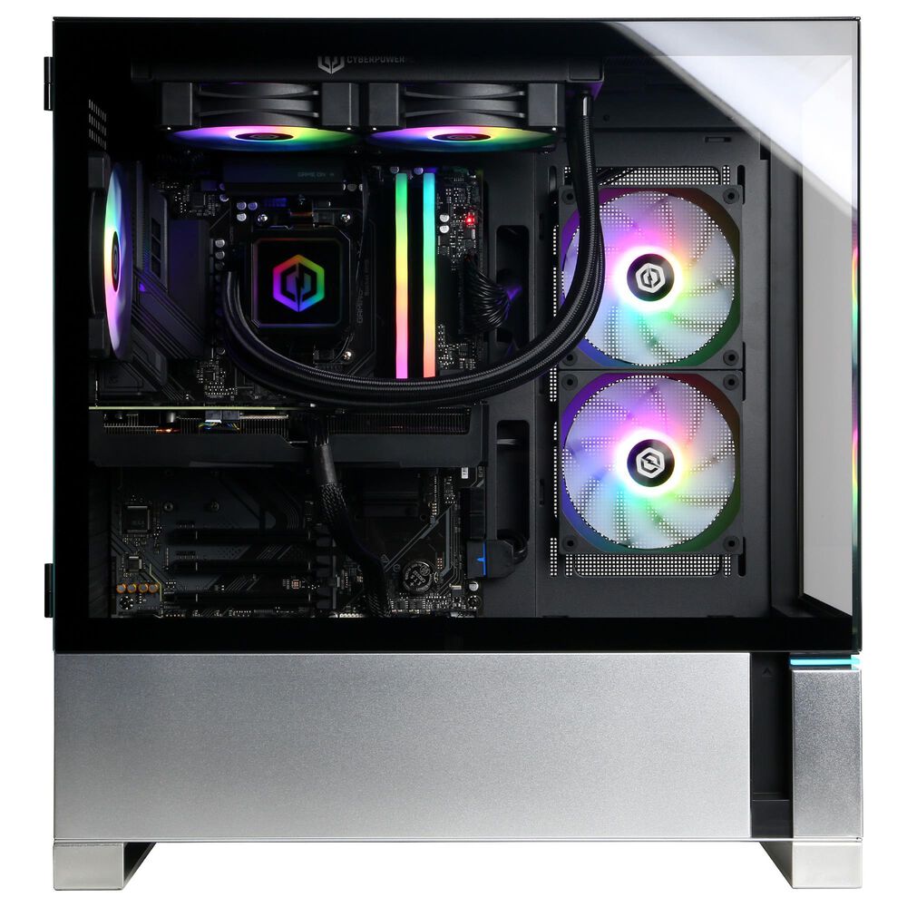 CyberPowerPC Gamer Supreme Gaming Desktop | AMD Ryzen 7 8700F - 32GB RAM - NVIDIA GeForce RTX 5070 Graphics - 2TB SSD in Black, , large