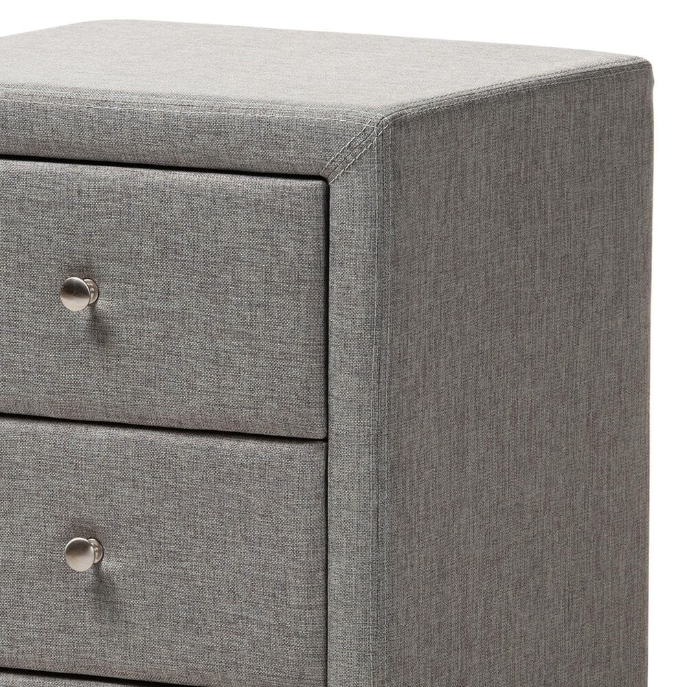 Baxton Studio Tessa 3-Drawer Nightstand in Grey, , large