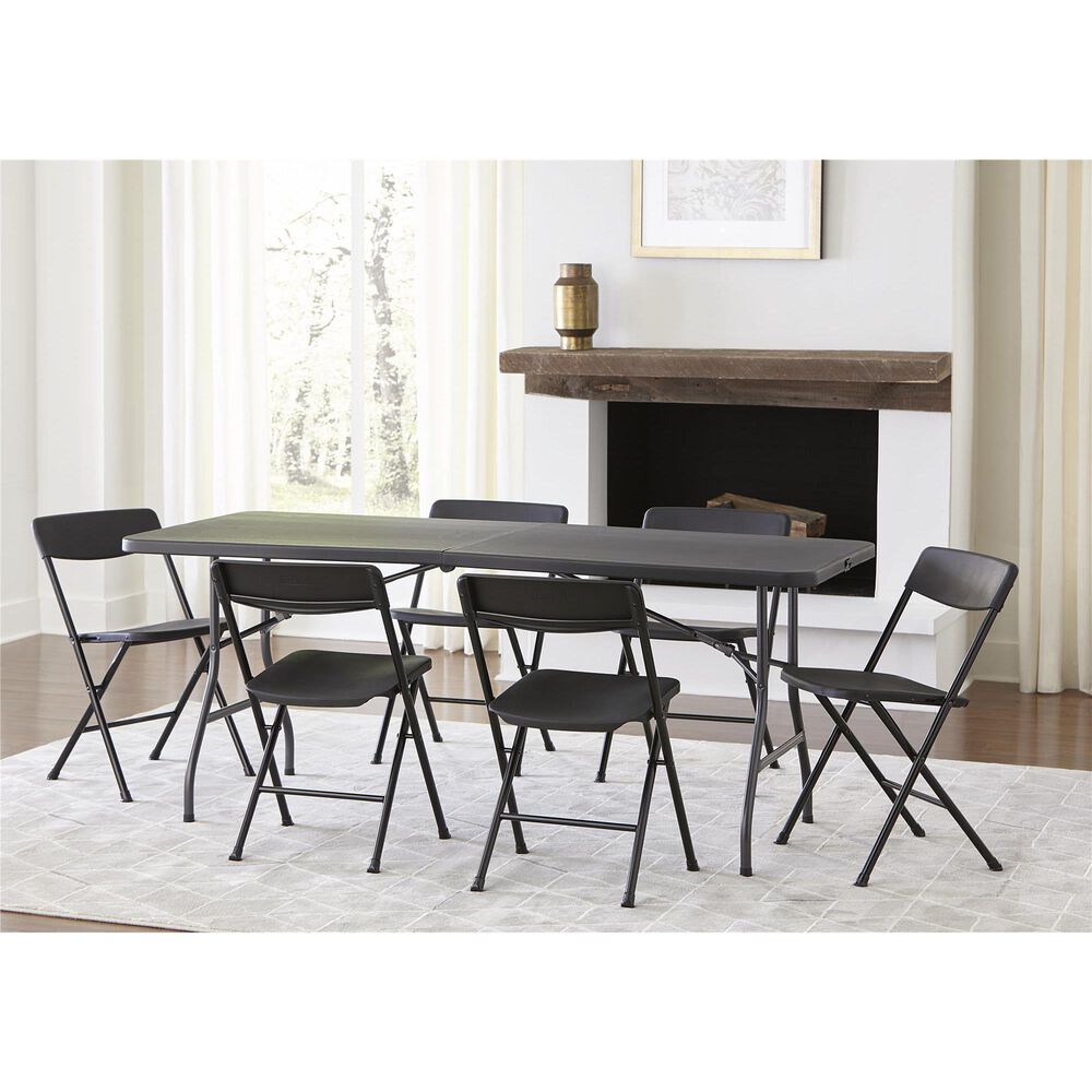 DHP 6&#39; Folding Table in Black, , large