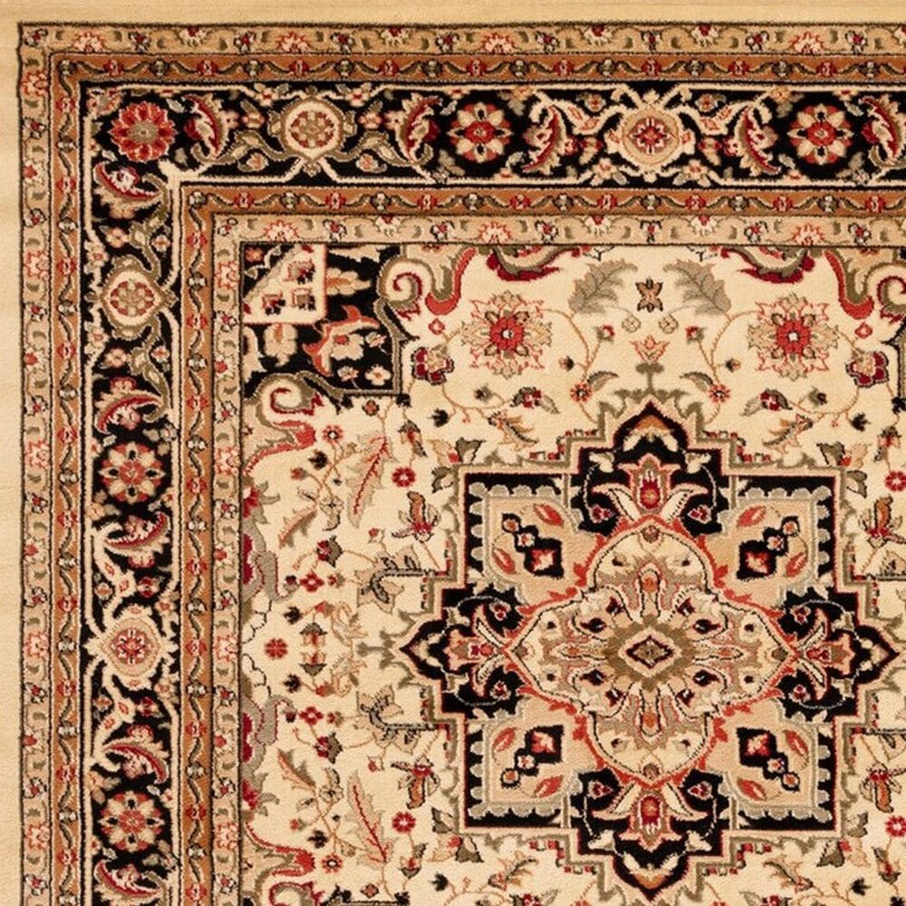 Safavieh Lyndhurst 2&#39;3&quot; x 8&#39; Beige and Black Runner, , large