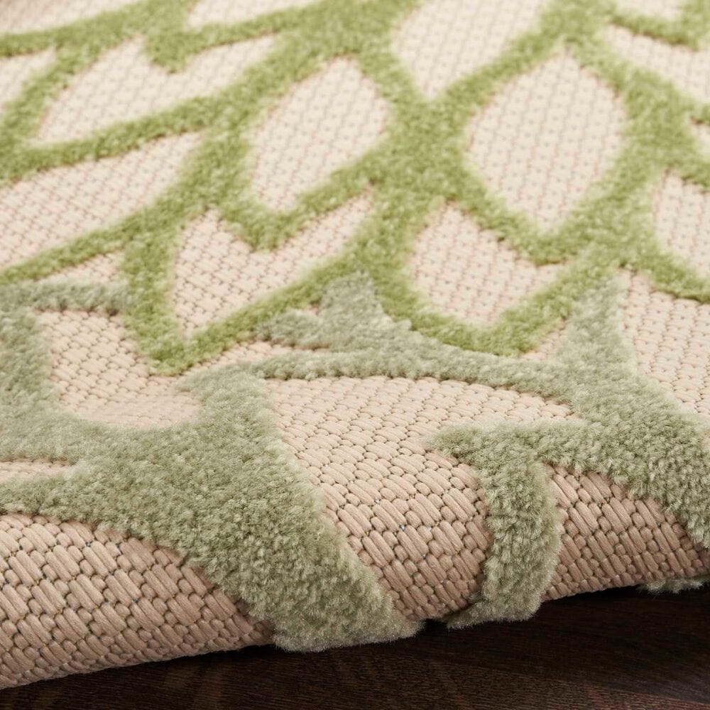 Nourison Aloha ALH05 7&#39;10&quot; x 10&#39;6&quot; Ivory and Green Indoor/Outdoor Area Rug, , large