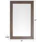 James Martin Chicago 48" Mirror in Whitewashed Walnut, , large