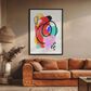 HOMLUX 24" x 18" Canvas Art with Black Frame in Multicolor, , large