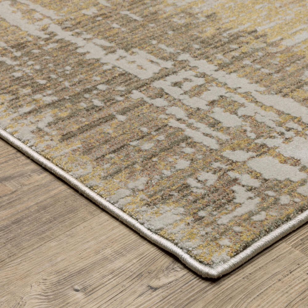 Oriental Weavers Mallory Gold and Brown 3&#39;3&quot; x 5&#39; Area Rug, , large