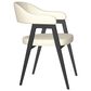 Amisco Carmen 60" Round Dining Table and 6 Upholstered Dining Chairs, , large