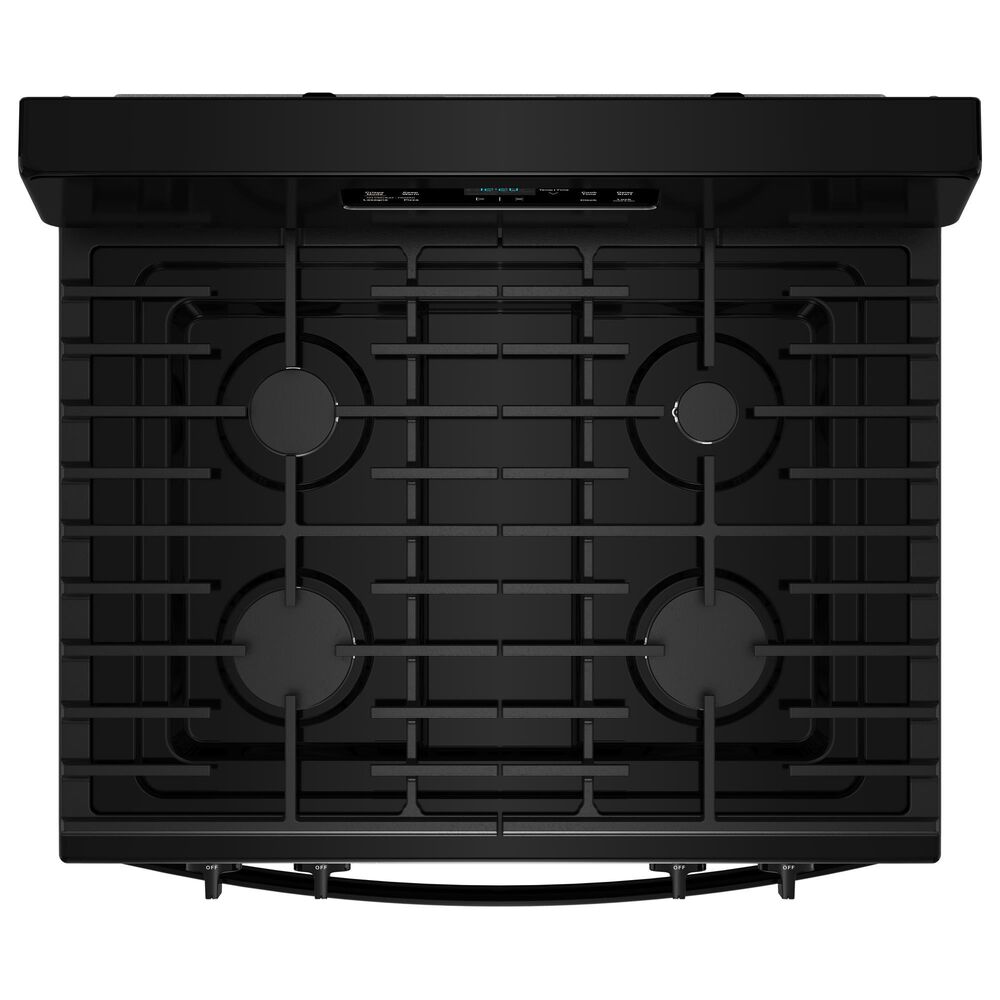 Whirlpool 5.1 Cu. Ft. Gas Range with Crispy Mode and Dishwasher Safe Grates in Black, , large