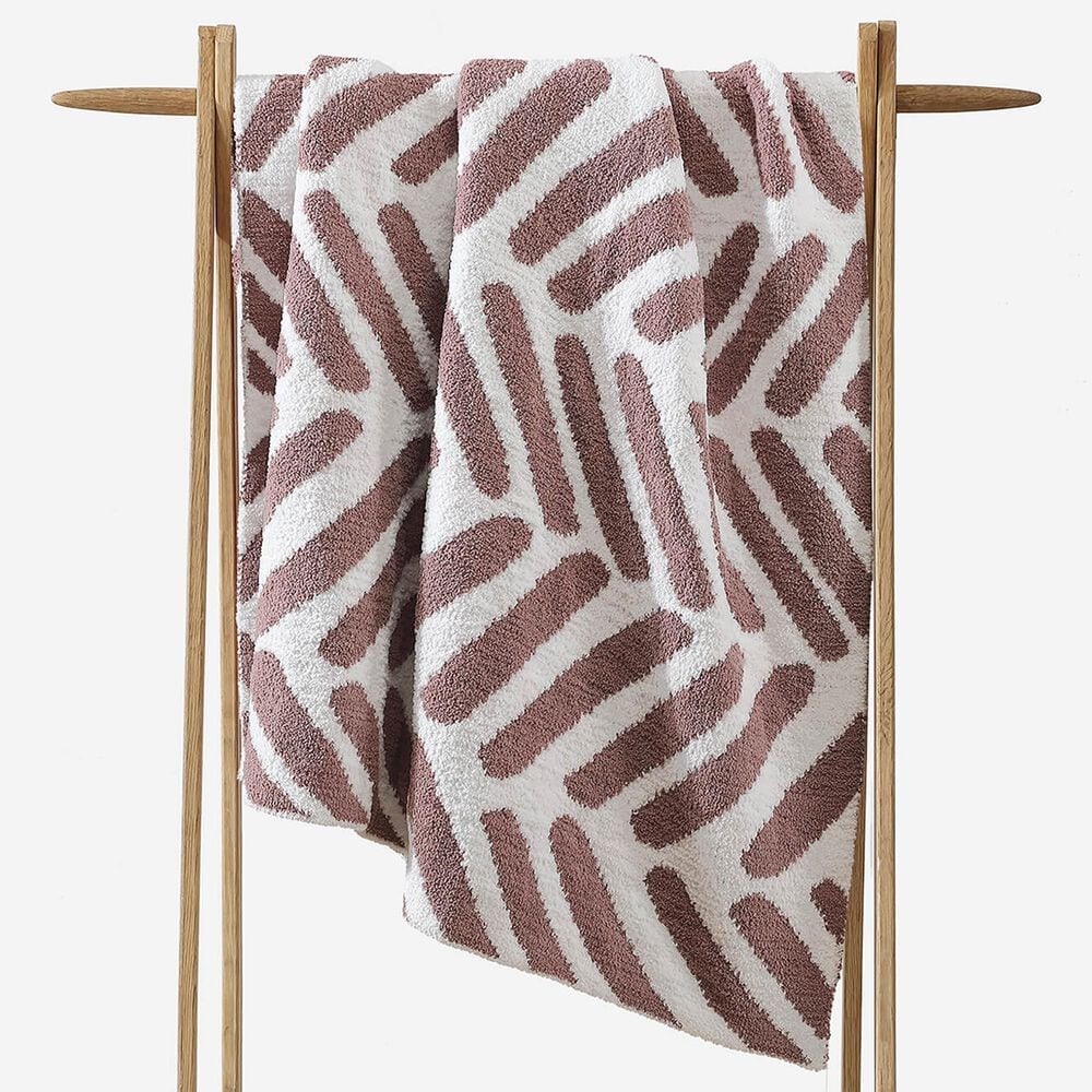 Sunday Citizen Tulum 52" x 75" Throw in Biscotti and Off White, , large