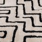Central Oriental Oklahoma Charlin White Sand and Iron 5" x 7"3" Area Rug, , large