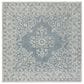 Safavieh Micro-Loop 5" Square Blue and Light Blue Area Rug, , large