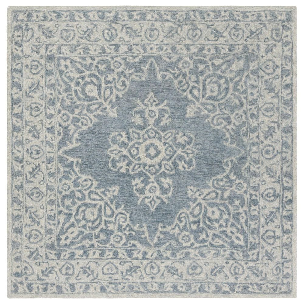Safavieh Micro-Loop 5" Square Blue and Light Blue Area Rug, , large