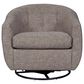 Ashley Upshur Swivel Glider Accent Chair in Taupe, , large