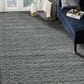 Amer Rugs Houston 5" x 7"6" Turq Gray Area Rug, , large