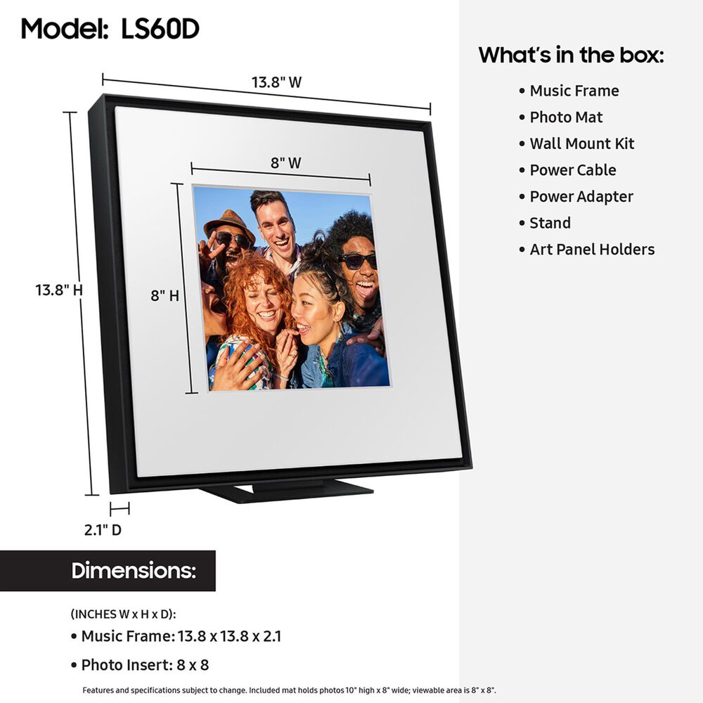Samsung 85&quot; 4K Frame TV w/ Frame Speaker, , large