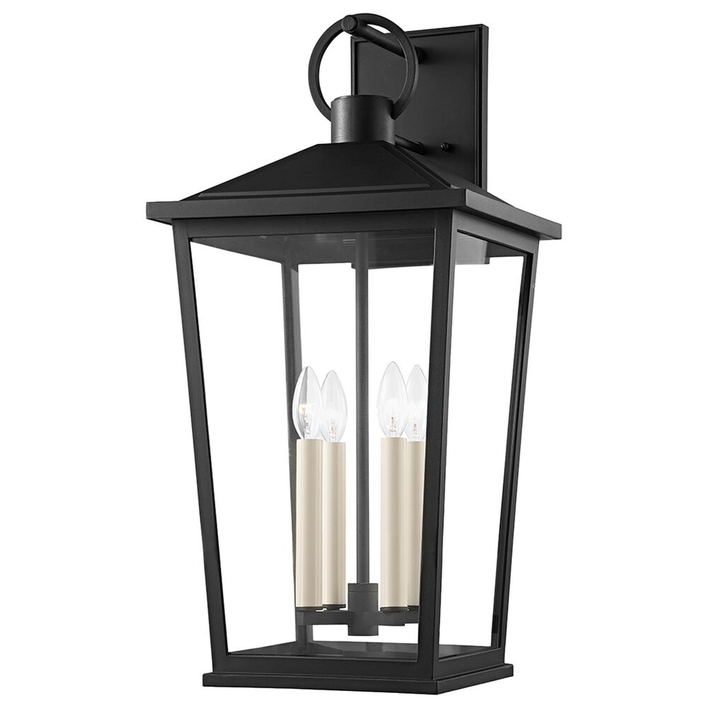 Troy Lighting Soren 27" 4-Light Exterior Wall Sconce in Texture Black, , large