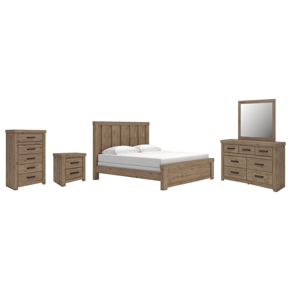 Ashley 5-PIECE KING PANEL BEDROOM SET, , large