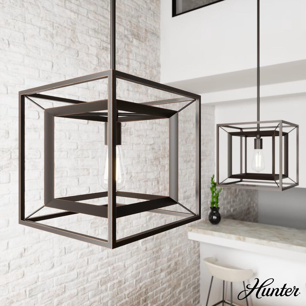 Hunter Doherty 1-Light Pendant in Onyx Bengal, , large