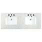 James Martin Vanities Brookfield 60" Double Bathroom Vanity in Pecan with 3 cm Eternal Jasmine Pearl Quartz Top and Rectangular Sinks, , large