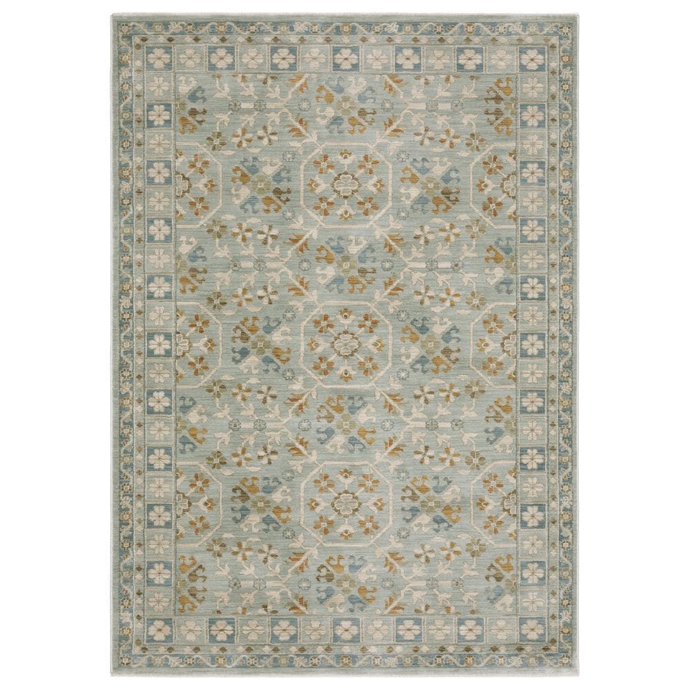Oriental Weavers Maeve Blue and Grey 6"7" x 9"6" Area Rug, , large