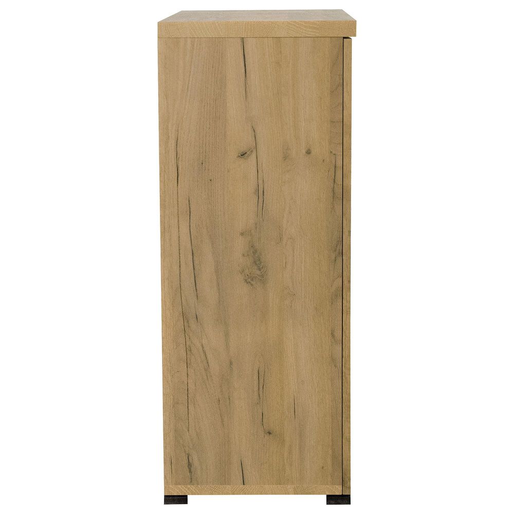 Coaster Bristol 6-Shelf Shoe Cabinet in Golden Oak, , large