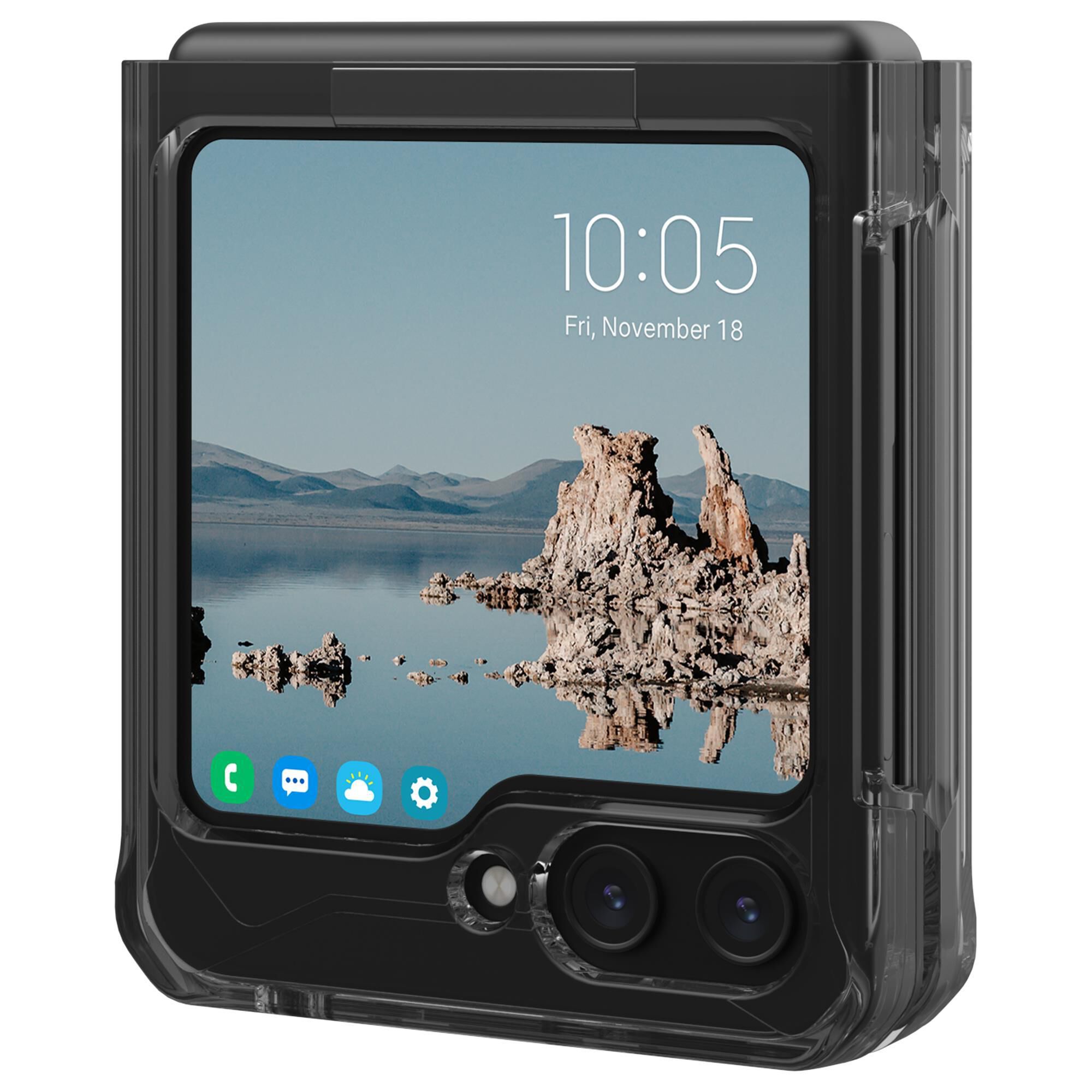 UAG Plyo Pro Case for Samsung Galaxy Z Flip5 in Ash and Space Grey