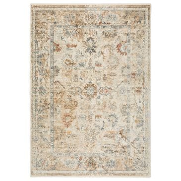 37B Bergama BE4 7"10" x 10" Ivory Area Rug, , large