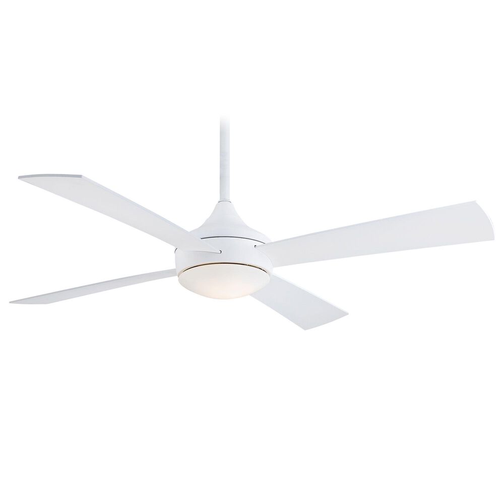 Minka-Aire Aluma Wet 52" Indoor/Outdoor Ceiling Fan with LED Light in Flat White, , large