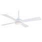 Minka-Aire Aluma Wet 52" Indoor/Outdoor Ceiling Fan with LED Light in Flat White, , large