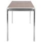 Lumisource Fuji Counter Table in Walnut/Stainless Steel, , large