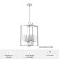 Hunter Kerrison 4-Light Pendant in Brushed Nickel, , large