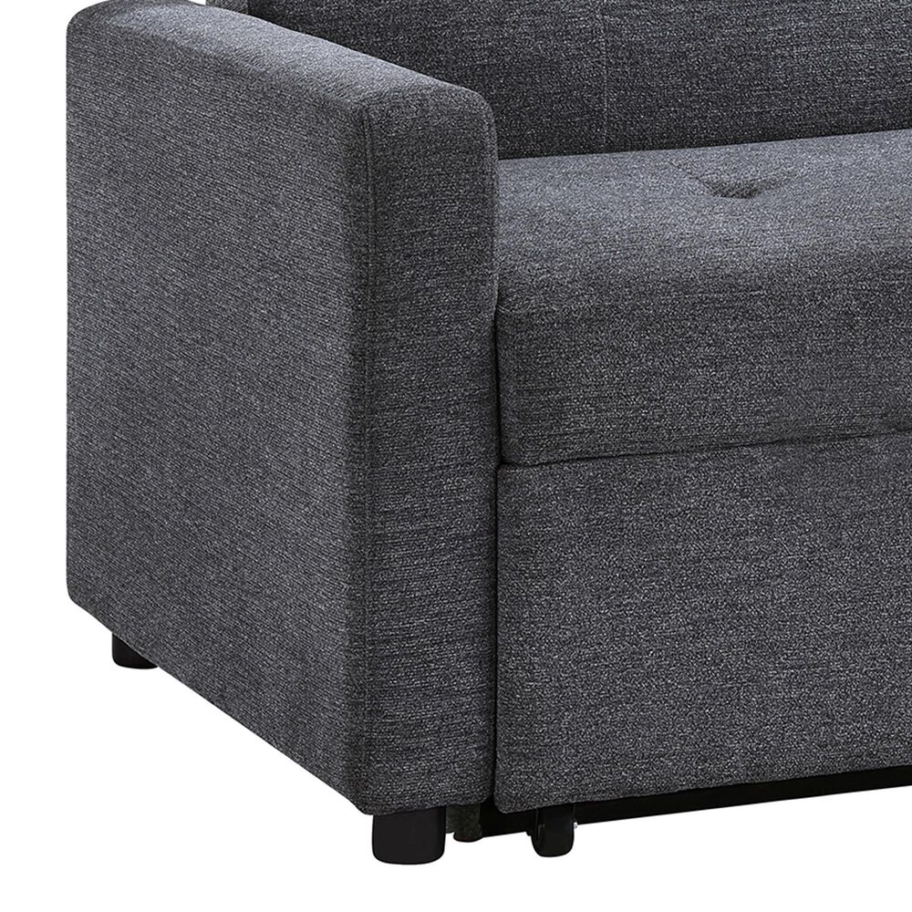 Steve Silver Convertible Sleeper Chair in Gray, , large