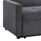Steve Silver Convertible Sleeper Chair in Gray, , large